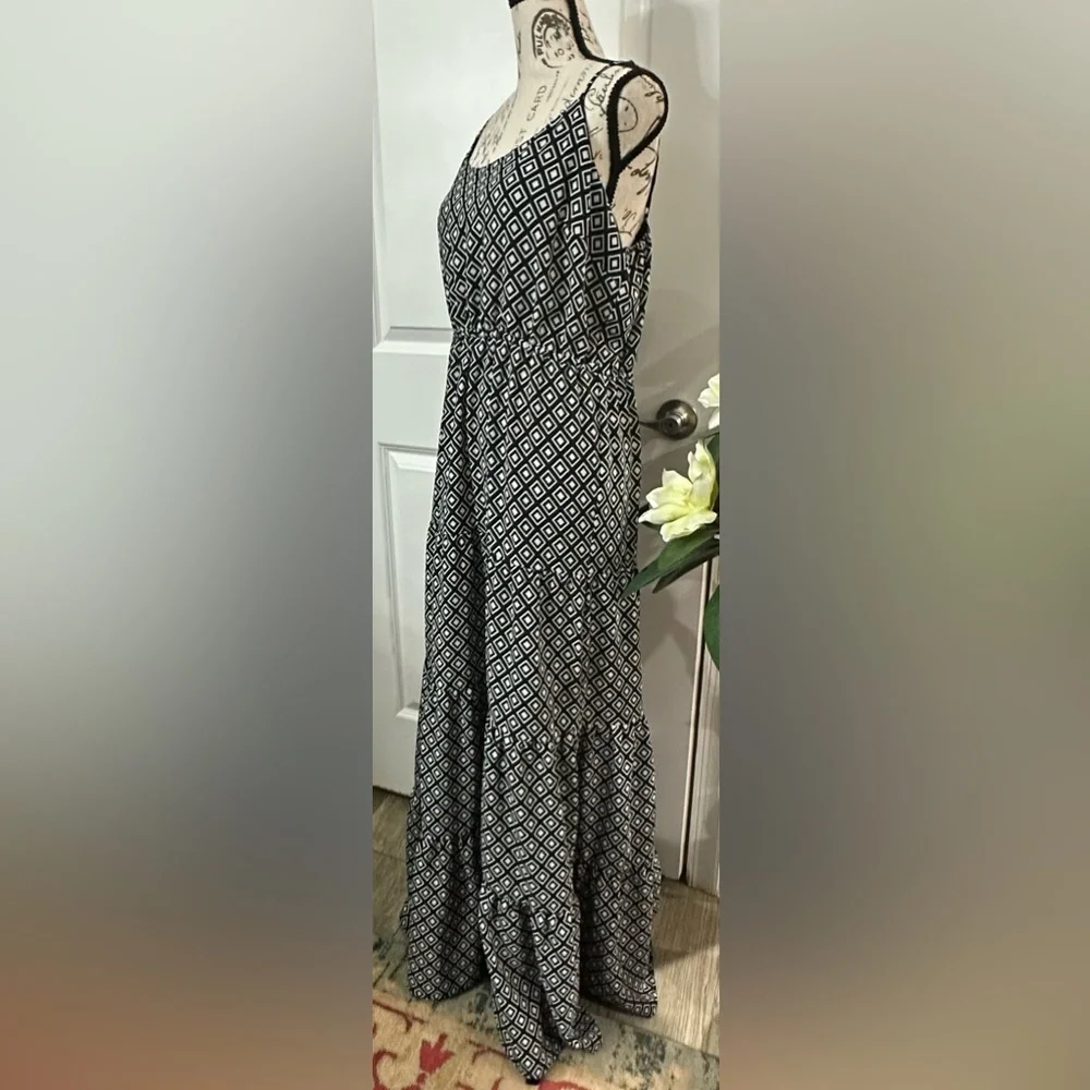 ✨ MICHAEL Michael Kors Maxi Dress – Green, White & Black, - Picture 10 of 14
